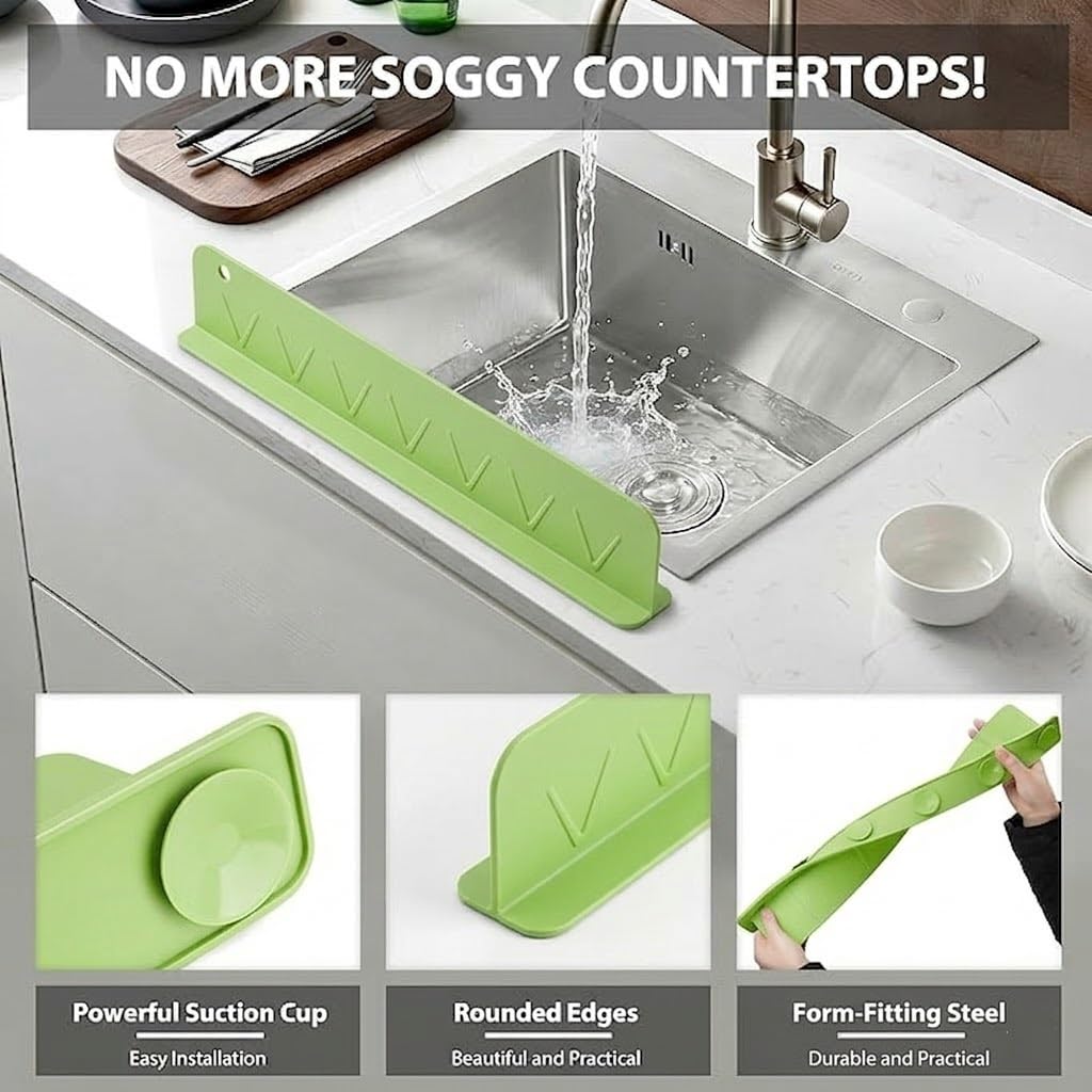 Silicone Sink Splash Guard™ | Keep Your Kitchen Counter Dry & Splash-Free