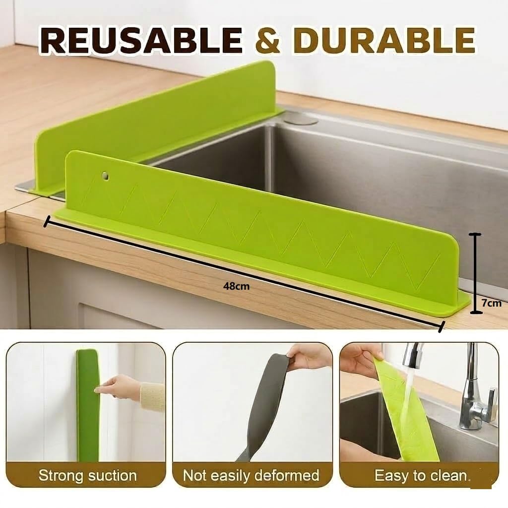 Silicone Sink Splash Guard™ | Keep Your Kitchen Counter Dry & Splash-Free