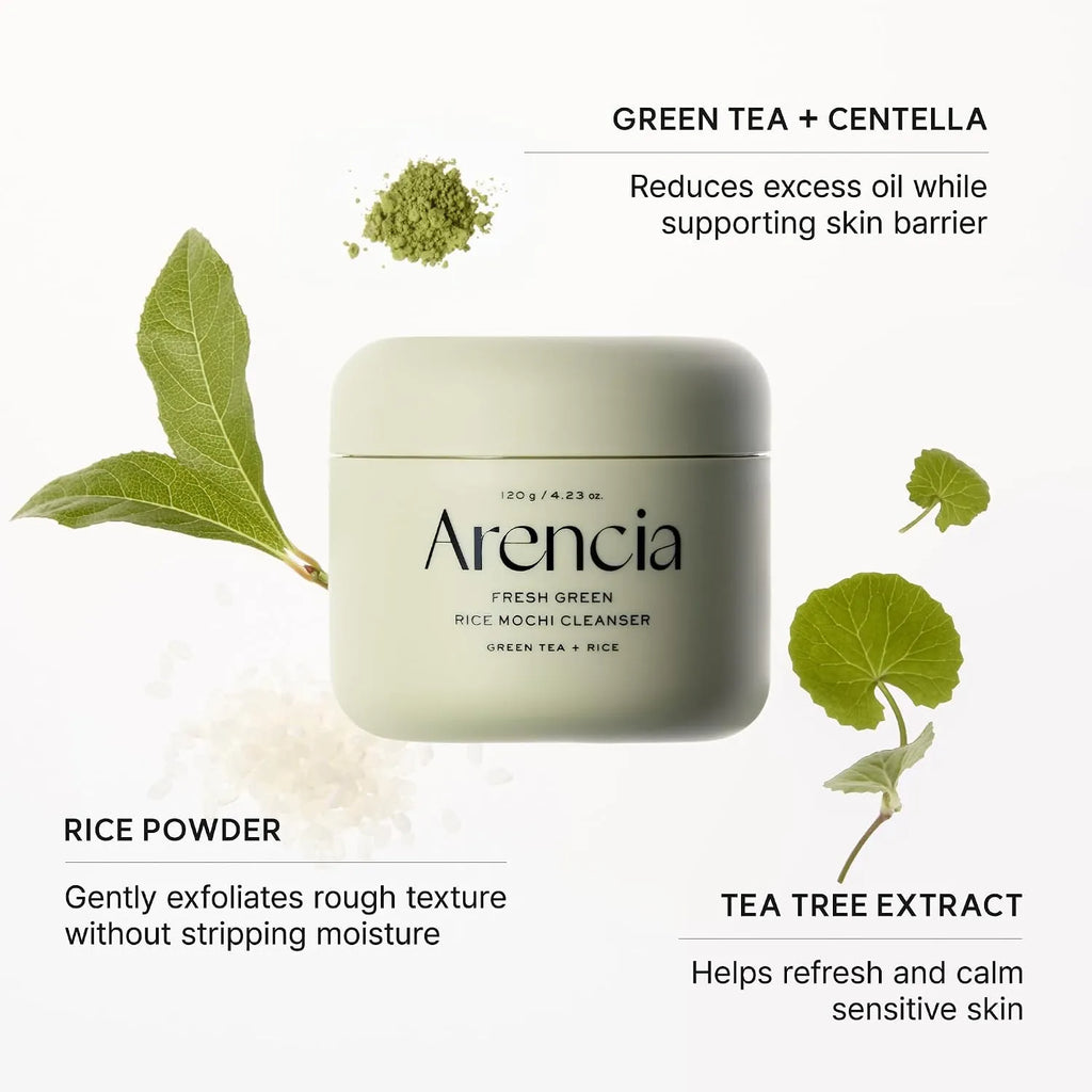 Arencia Fresh Green Rice Mochi Cleanser | Deep Pore Korean Cleanser