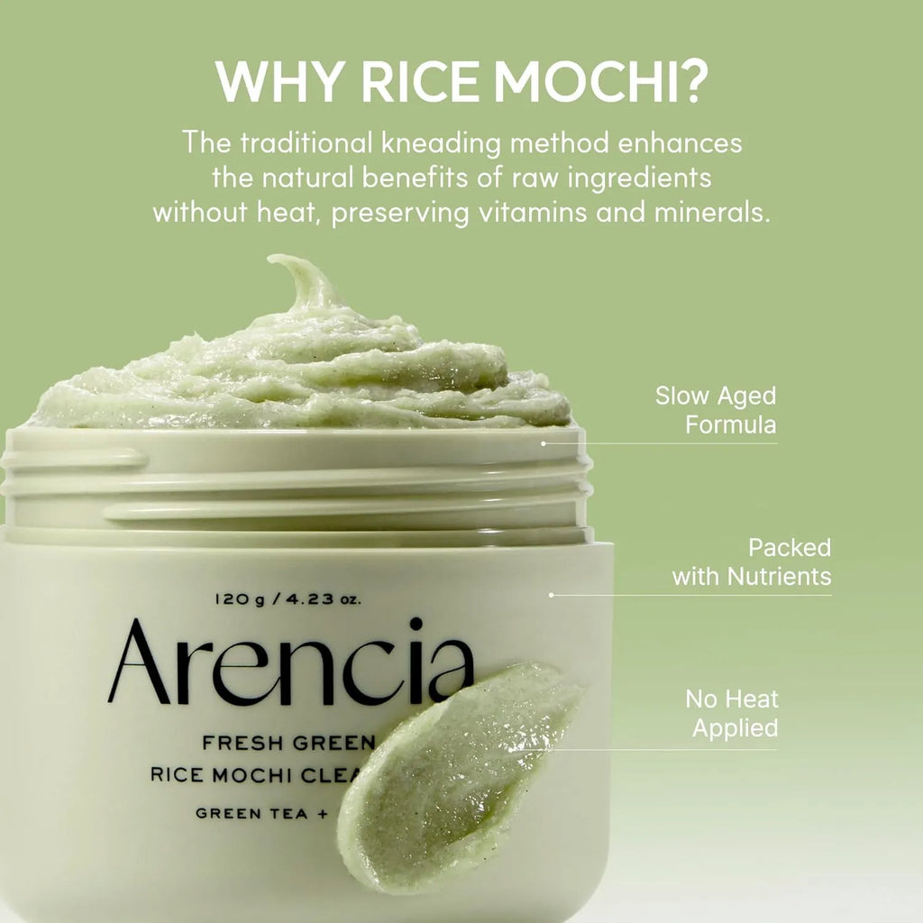 Arencia Fresh Green Rice Mochi Cleanser | Deep Pore Korean Cleanser